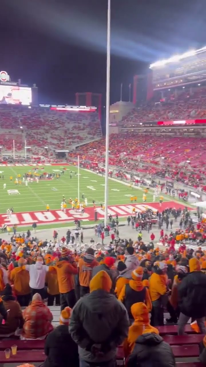 Tennessee Fans taking over the Shoe!? #tennessee #ohiostatebuckeyes #cfp