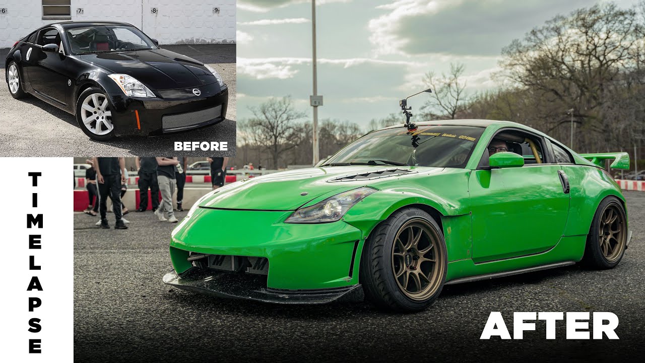 Building a 2007 Nissan 350-Z Drift Car in 6min | TIMELAPSE - YouTube