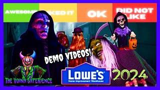 DEMO VIDEOS RANKED! LOWE’S 2024 HALLOWEEN ANIMATRONICS