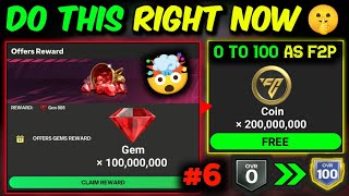 FREE 1 Million Gems, 200M Coins - 0 to 100 OVR as F2P [Ep 6]
