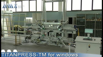 Titanpress TM: CNC frame press with milling&drilling, automatic nailing and out-feed