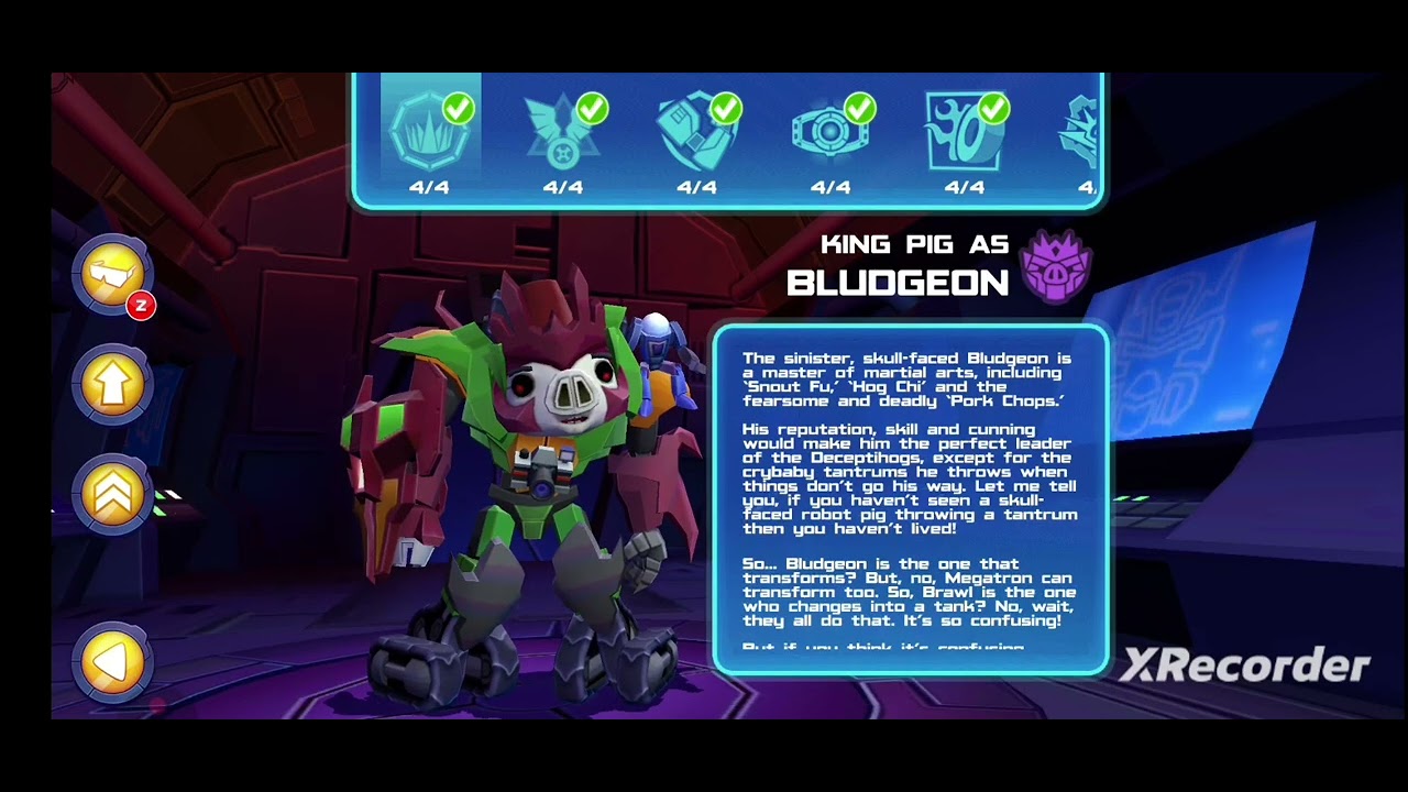 All characters in Angry Birds: Transformers. (Read desc)