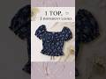 👗 1 Top, 3 Different Looks 💙✨ | Outfit Styling Ideas #shorts #fashion #outfit ideas