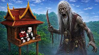 สร้างบ้านลับในป่า เพื่อหนีจาก หมอผีไทย จะรอดไหม (Minecraf...