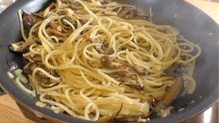 Pasta (mushroom and onion pasta) | Transcript of freelance chef&#39;s room&#39;s recipe