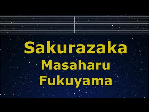 Karaoke♬ Sakurazaka - Masaharu Fukuyama【No Guide Melody】 Instrumental, Lyric Romanized
