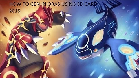 How To Gen In Pokemon  ORAS Using SD card Only (No Longer Works)