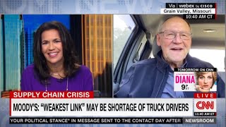 OOIDA President Todd Spencer speaks to Fredricka Whitfield of CNN about the #SupplyChain