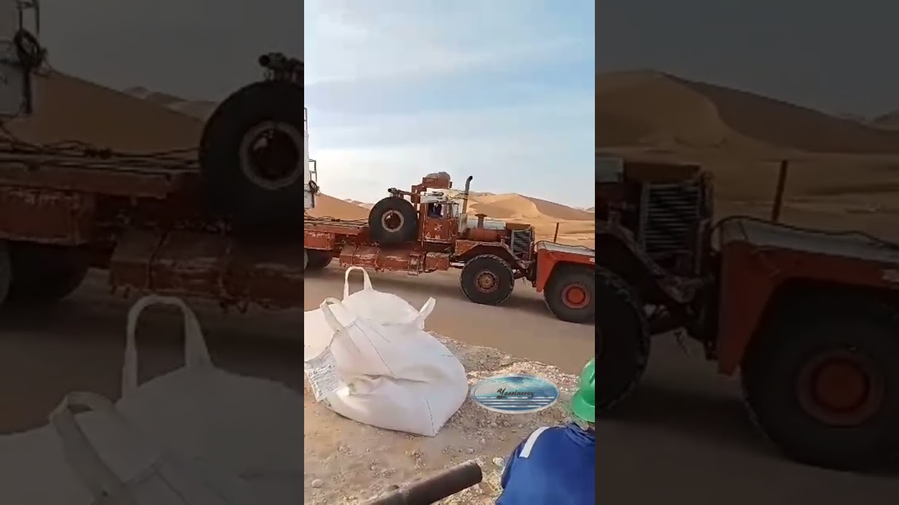 ENTP & Enafor rig move Algeria kenworth oshkosh truck