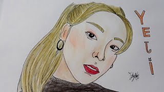 Itzy Yeji Potre Çizimi İstek Çizim Leen