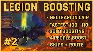 Legion Boosting #2 - Fastest 100-110 Leveling in BFA - How to Solo Neltharions Lair - Dungeon Guide