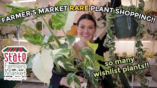 $20 Philodendron Gloriosum At Farmer's Market!! Rare Plant Shopping & House Plant Haul - Raleigh NC