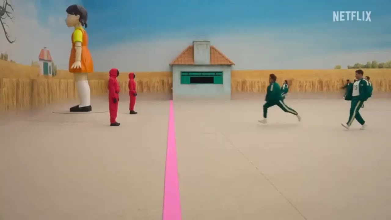 Squid Game: The Challenge - Clip of Red Light, Green Light Scene - YouTube