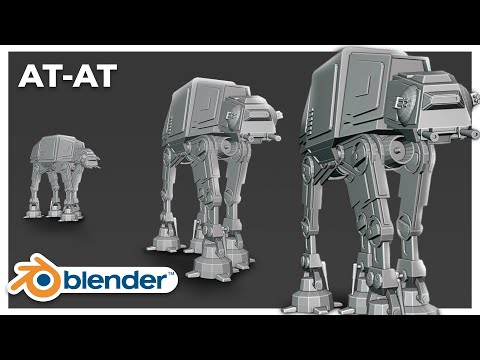 Modelando o AT-AT (Star Wars) no Blender 3.5 | Tutorial