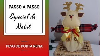 Passo a Passo – Peso de Porta Rena de Natal