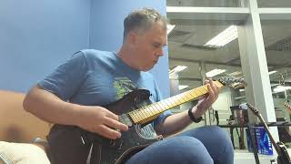 Testing Washburn guitar