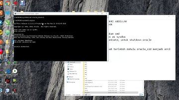 shutdown and startup oracle