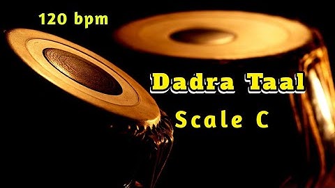 Tabla | Dadra Taal | Madhyalaya 120 bpm | Scale C | Tanpura [Pa Sa]| HD Quality Sound | Tabla Online