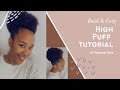 High Puff Tutorial on Natural Hair | Quick &amp; Easy Puff