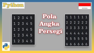 Program Python Membuat Pola Persegi Angka