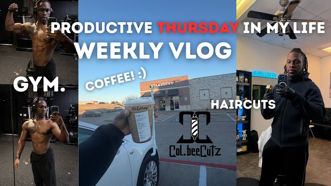 Productive Day in my Life || Thursday Haircuts || Gym Vlog || Portillo's ??