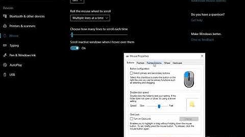 Enable CTRL highlight, show pointer location on Windows 10