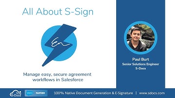 [Webinar] All About S-Sign E-Signatures for Salesforce