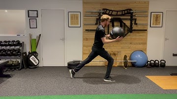 How To Do Med Ball Reverse Lunge Rotation