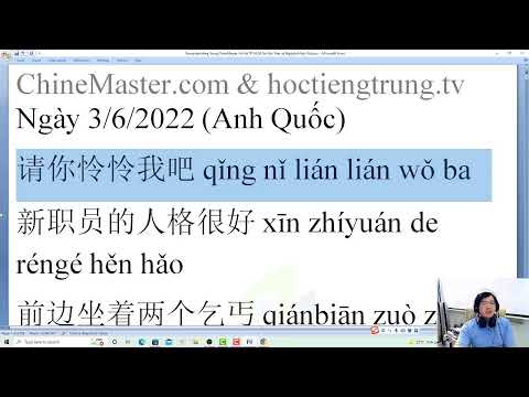 Video Lớp tiếng Trung giao tiếp online cơ bản Bài 10 giáo... - YouTube
