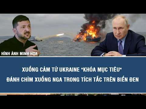 Ukrainian suicide drone boat "locks on," sinks Russian boat in an instant in the Black Sea