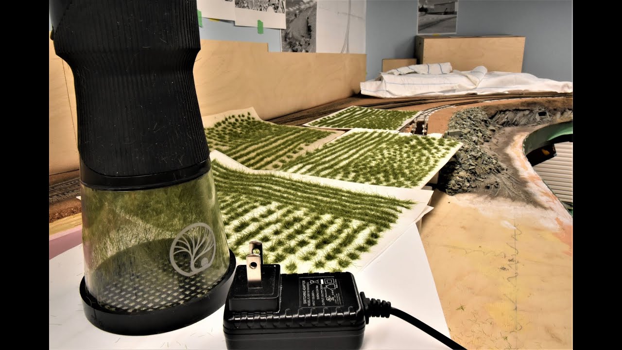 WWScenics Pro Grass Micro Static Grass Applicator & Starter Kit - Railway  Modelling Diorama Flocking Machine
