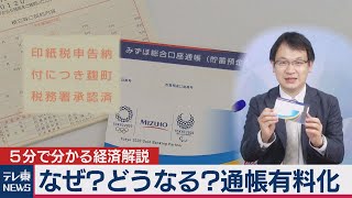 ５分でわかる経済解説「なぜ？どうなる？通帳有料化」（2020年8月27日）