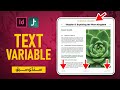 Create and edit InDesign Text Variable [Sindhi/سنڌي]