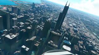 Chicago, IL | KMDW | Willis / Sears Tower (Raw VR POV)