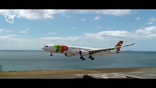 🟢AIRBUS A330 AIRPLANE LANDING AND TAKE-OFF AT MADEIRA AIRPORT AND SURROUNDING AREA🟢