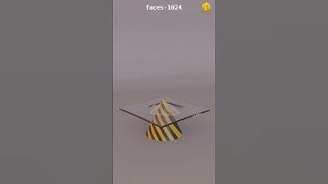 Cloth Simulation Ring on a cone #3dart #3danimation #clothsimulation #blender3d #blenderanimation