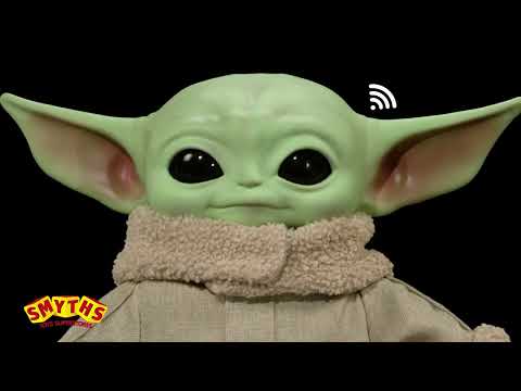 Малюк Йода версія 3.0 Інтерактивна М'яка фігурка Star Wars Грогу Дитя Grogu Squeeze Blink Plush Toy HJM25, відео 1