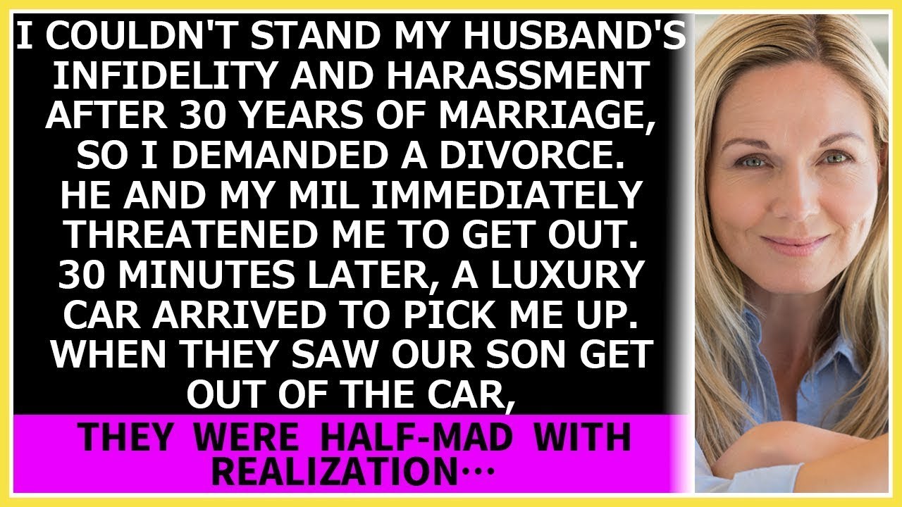 I couldn't stand my husband's infidelity and harassment, so I demanded