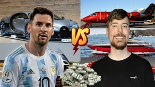 Lionel messi vs Mrbeast Lifestyle Comparison 2025 | House | Cars | Networth | Who is no 1 | Hindi