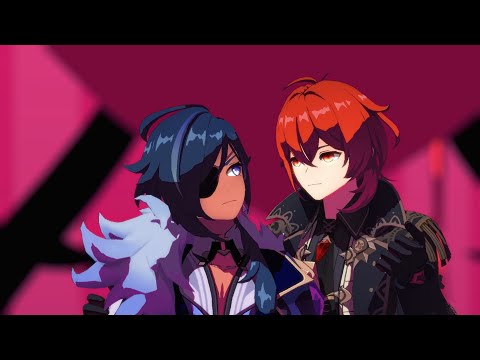 【原神MMD】乱躁滅裂ガール【ディルック/ガイア】【Genshin Impact/Diluc/Kaeya】