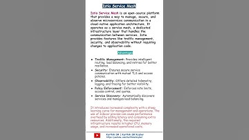 What is Istio Service Mesh | Info Bytes | Kubernetes | Service Mesh |  Karthik SR