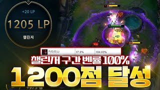 카타 원챔으로 랭킹 7등, 1200점 벤률 100%찍은 어나더 레벨 카타장인 분과