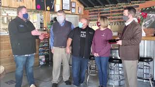 Windy Brew receiving the Tourism Business of the Year