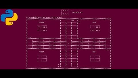 SIMPLE LUDO GAME IN PYTHON WITH SOURCE CODE