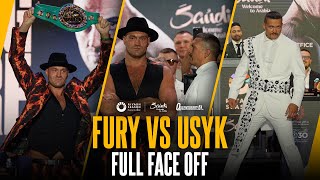 Tyson Fury vs Oleksandr Usyk FULL final press conference face-off | The Gypsy King SNUBS staredown 👀
