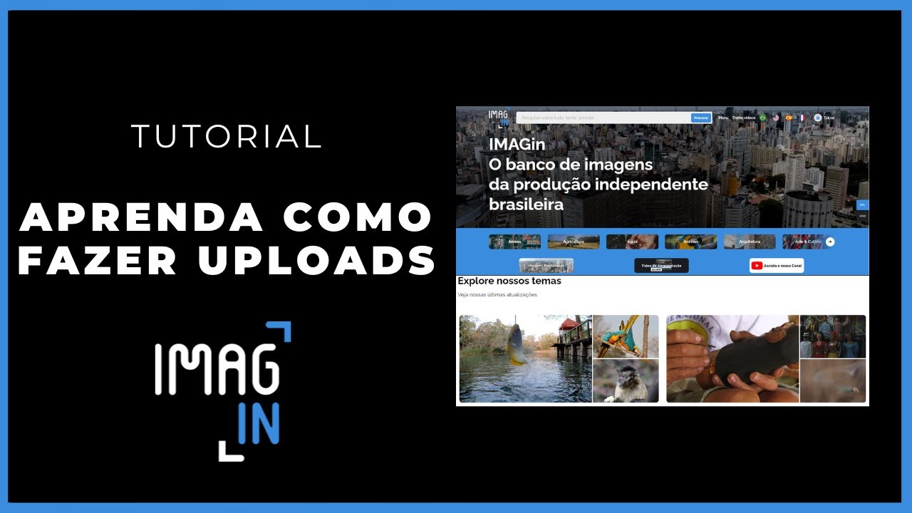 Aprenda como fazer o upload de imagens no IMAGin - YouTube