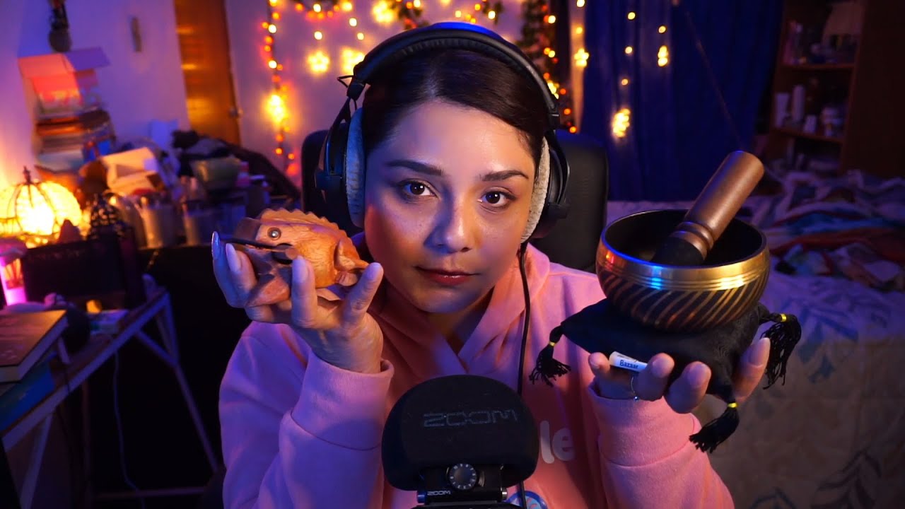 ASMR - Sonidos tibetanos ideales para concentrarse y escuchar de fondo  (No talking)