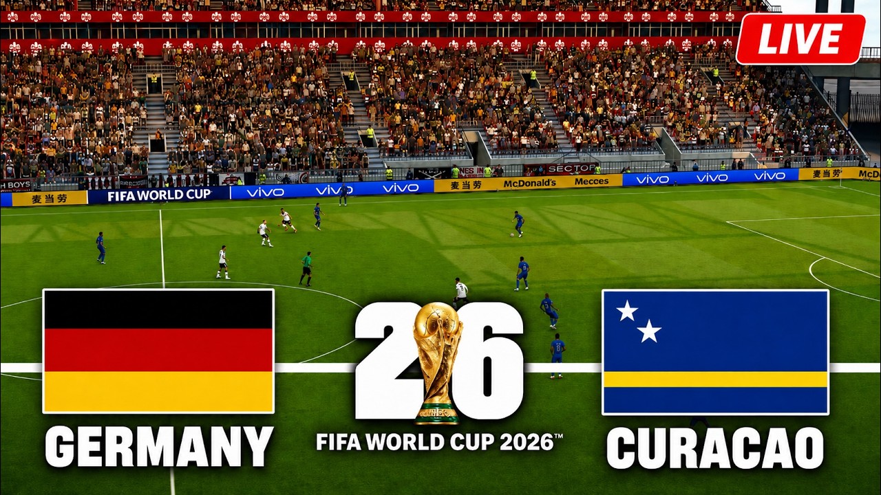 🔴 LIVE: Germany vs Curaçao World Cup 2026 | PES 2021 Gameplay Simulation