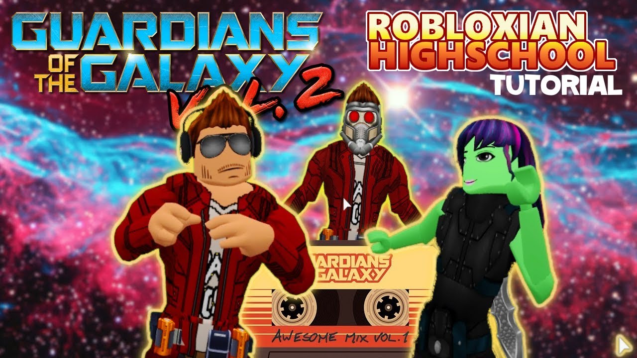 Tutorial Como Ser Star Lord Y Gamora Guardianes De La Galaxia En Roblox Robloxian Highschool By - mi personaje si tubiera robux xd roblox