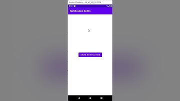 Notification Alert in Android Studio with Kotlin Code